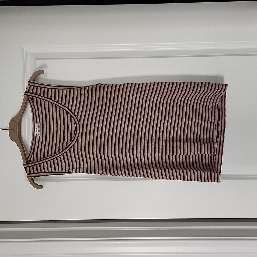 Brunello Cucinelli Striped Tank Top - Black and Cream